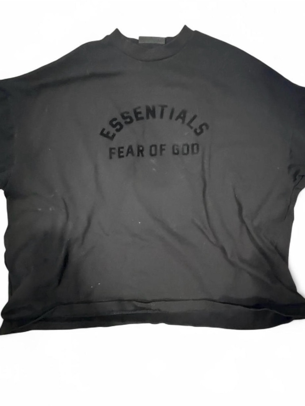 Fear of God Essentials Kids Black Raised Logo Sweatshirt